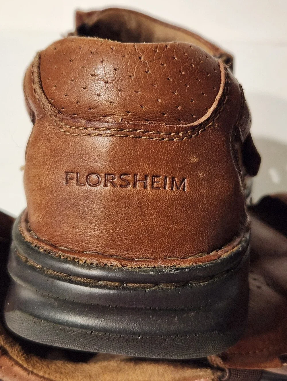 Florsheim Brown Leather Fisherman Sandals for Men Size 9M
